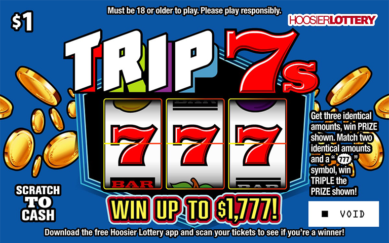 Hoosier Lottery Game Flip Card Image